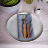 Handmade blue grey dinner plate stoneware by Palinopsia Ceramics 