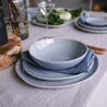 Handmade three piece stoneware set in a blue grey speckle by Palinopsia Ceramics in Newcastle 