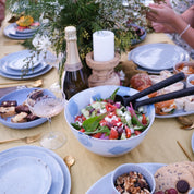 Blue and White Fruit Salad bowl pottery by Palinopsia Ceramics