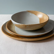 3 piece dinner set with dinner plate, lunch plate and breakfast bowl by Palinopsia