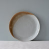 A single handmade lunch and dessert plate by Palinopsia