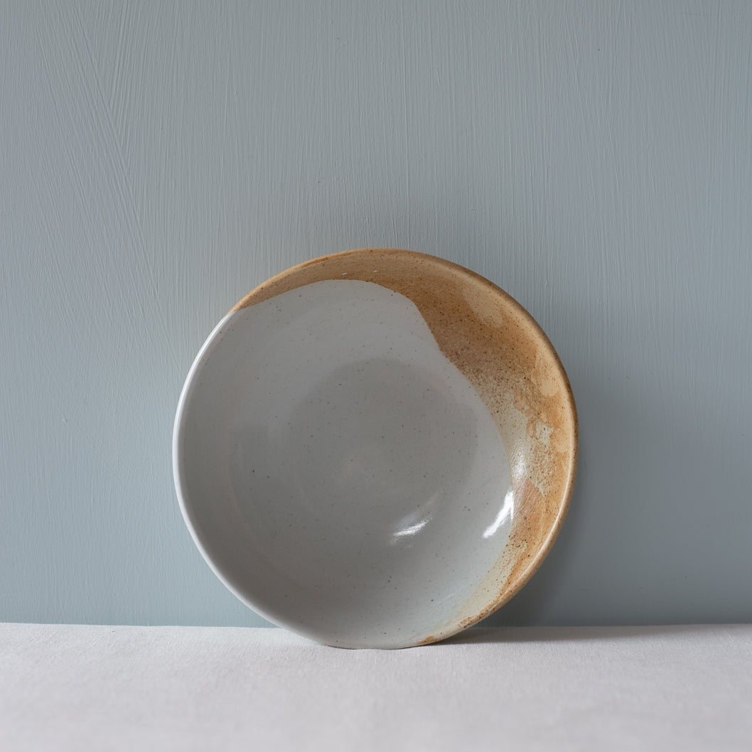 Palinopsia's single Breakfast Bowl  in brown and blue grey
