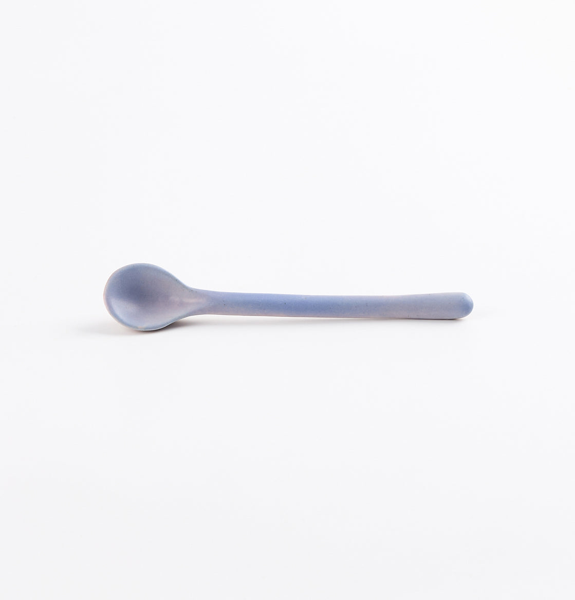 Baby Blue and pink ceramic teaspoon