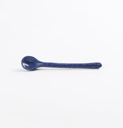 Blue and white spotty ceramic teaspoon by Palinopsia Ceramics