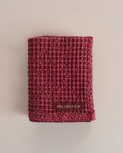 Stone Washed Waffle Towel | Dark Syrah