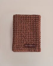Stone Washed Waffle Towel | Downtown Brown