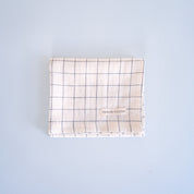 100% Pure French Linen Tea Towel - Blue Grid