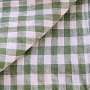 100% Pure French Linen Tea Towel - Gingham Check