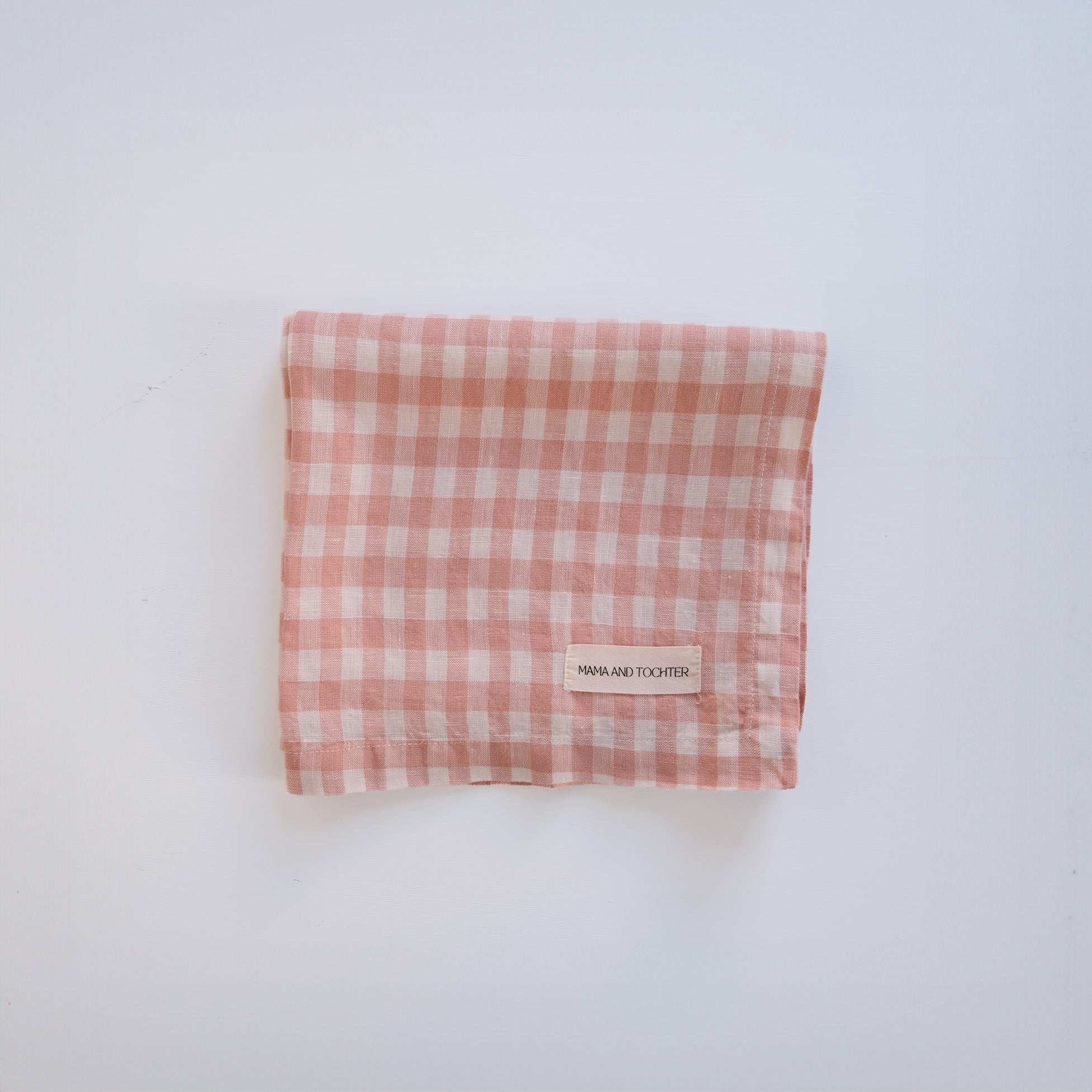 100% Pure French Linen Tea Towel - Gingham Check