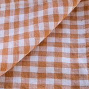 100% Pure French Linen Tea Towel - Gingham Check