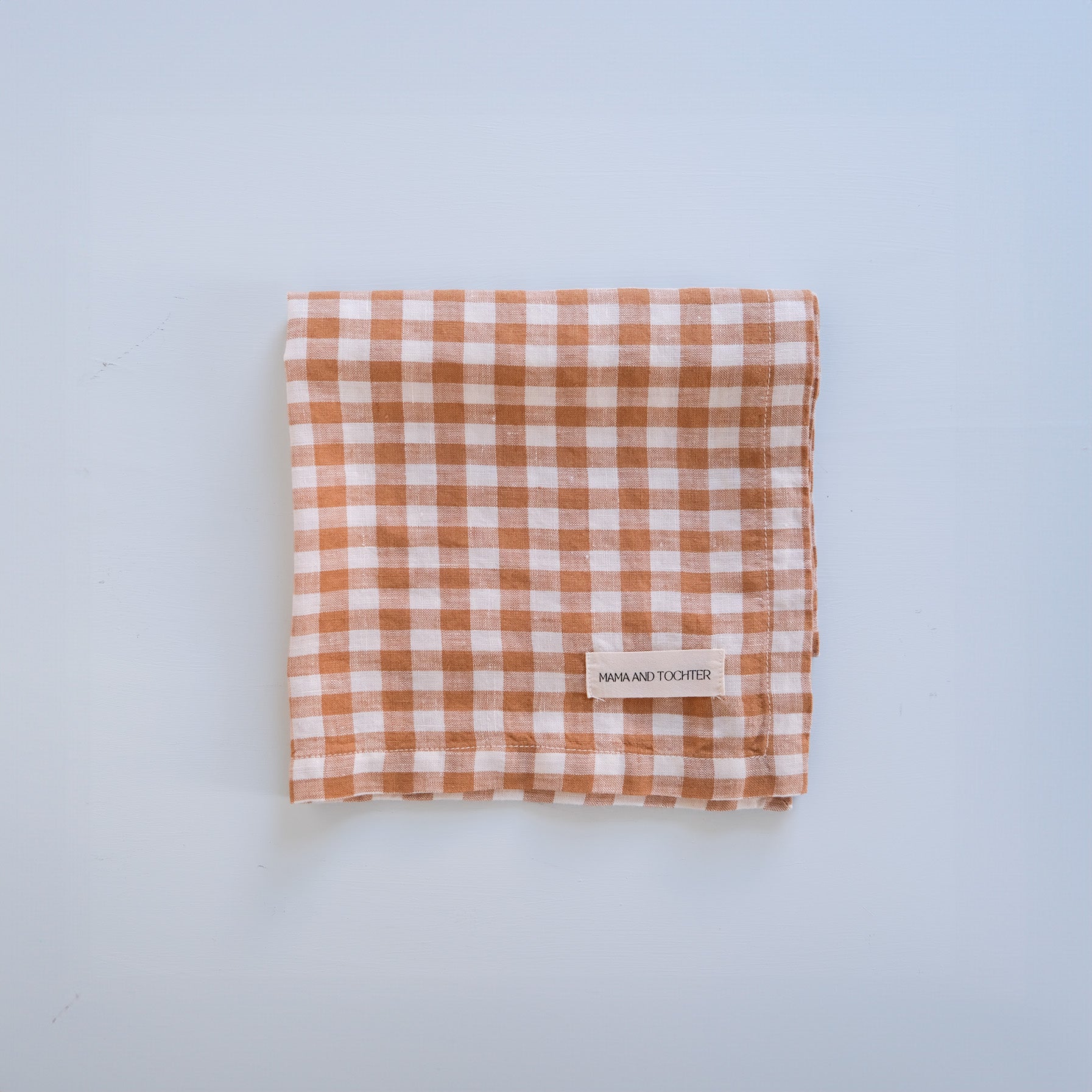 100% Pure French Linen Tea Towel - Gingham Check