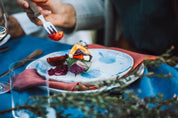 Palinopsia Pollock lunch plate serving up grilled vegetables 