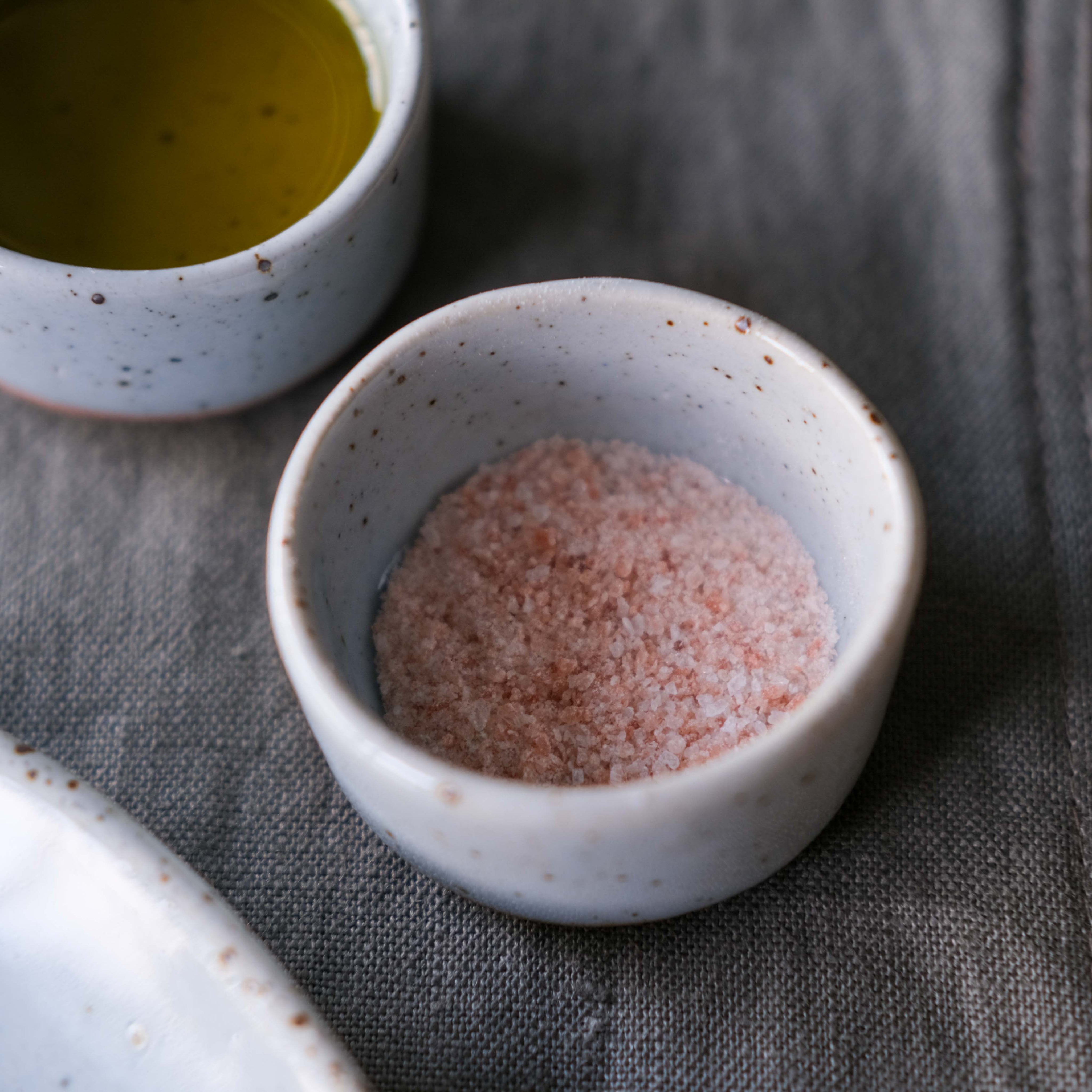 Small salt bowl in blue grey by Palinopsia ceramics 