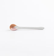 handmade ceramic teaspoon in pink, chocolate and brown colours 