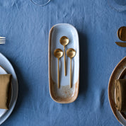Small Rectangle dish for tapas and mezze by Palinopsia Ceramics 