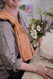 Stone Washed Waffle Towel | Spiced Pumpkin