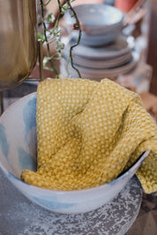 Stone Washed Waffle Towel | Ceylon Yellow