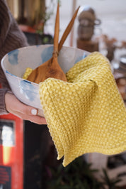 Stone Washed Waffle Towel | Ceylon Yellow