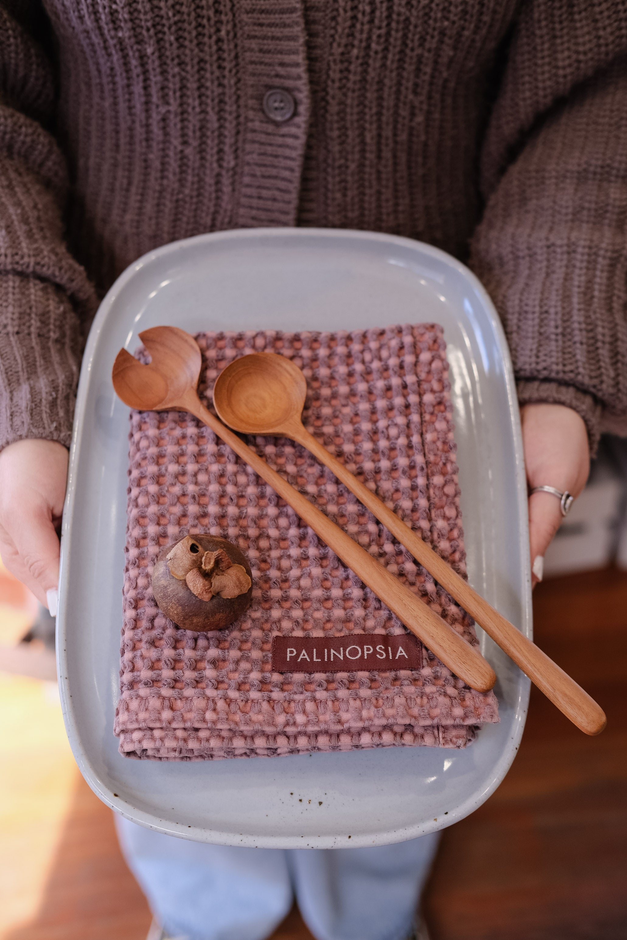 Stone Washed Waffle Towel | Kalamata