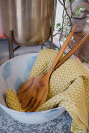 Stone Washed Waffle Towel | Ceylon Yellow