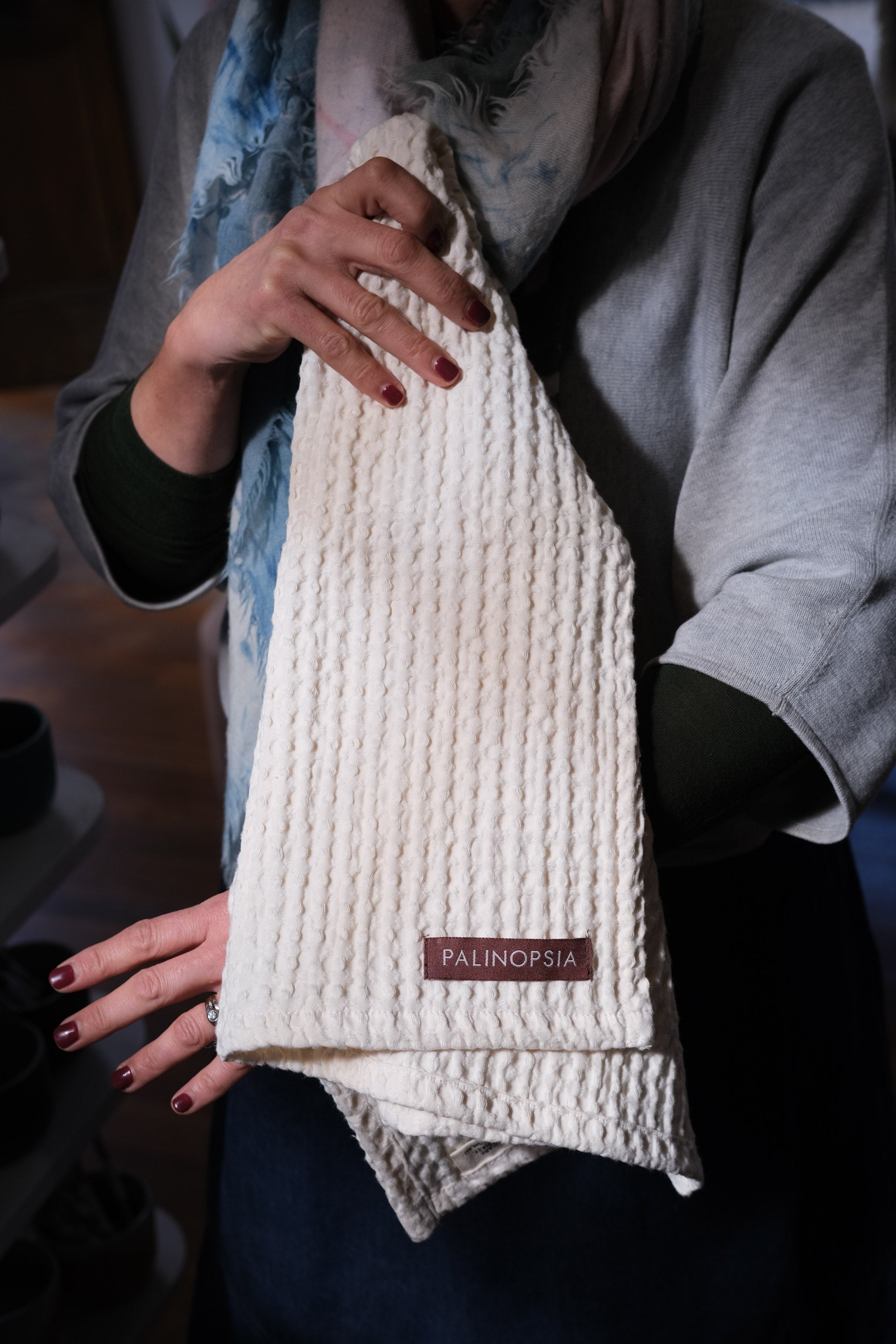 Stone Washed Waffle Towel | Calico