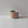 Handmade cup by Palinopsia Ceramics in pinks, browns and white ice cream inspired colours 