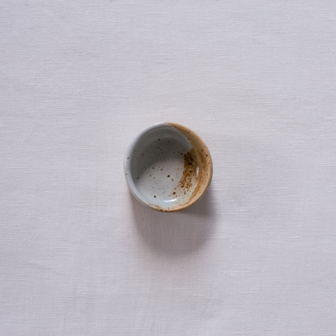 Bird's-eye view of a salt dish by Palinopsia Ceramics 