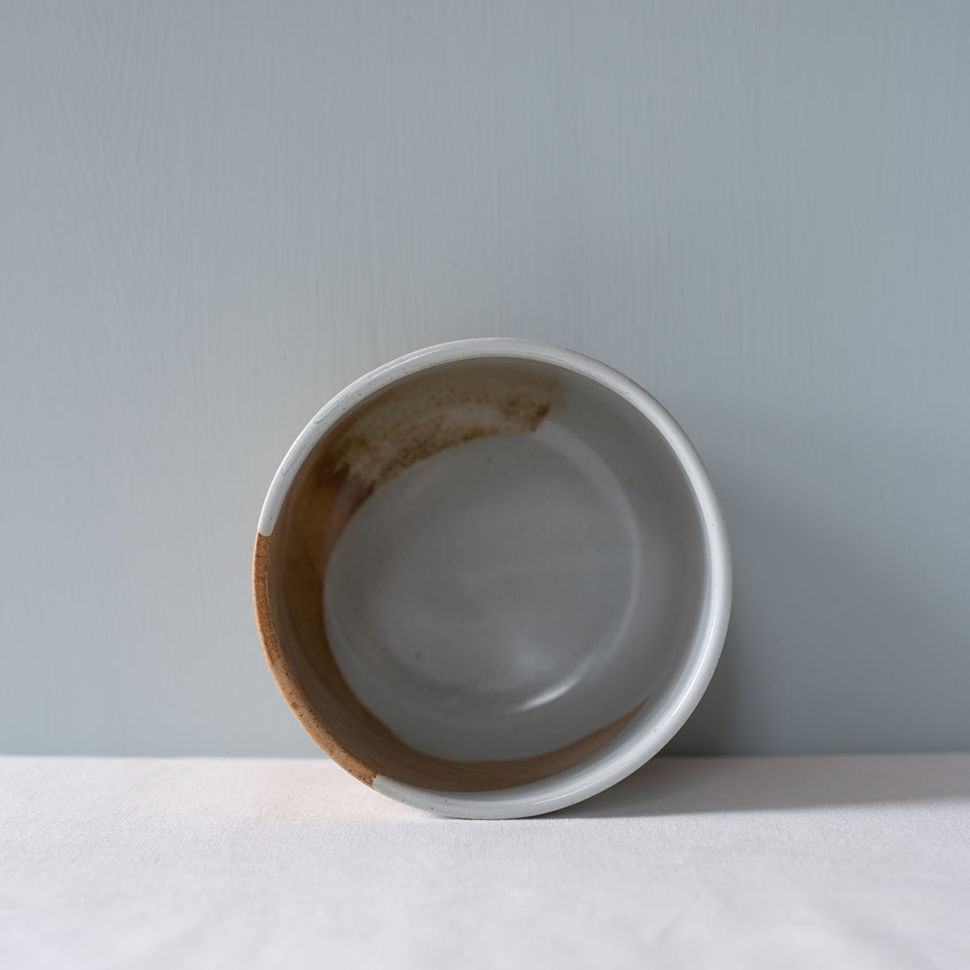 Internal glaze work inside a handmade Palinopsia Pot Planter
