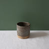 Speckled brown green and blue coffee cup and mug by Newcastle Potter for Palinopsia Ceramics 