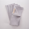 Seadog Grey pure linen table napkins, Australian made by Palinopsia Ceramics