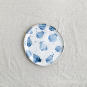 bird's-eye view of a handmade Pollock lunch plate 